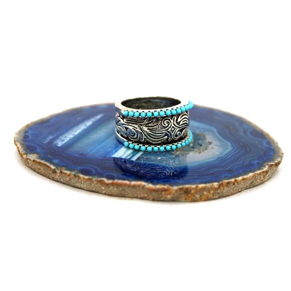 Silver-tone Southwest Style Ring - Picture 1 of 5